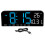 Sveglia digitale blu, grande display LED 12/24H 2