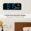 Sveglia digitale blu, grande display LED 12/24H 5