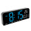 Sveglia digitale blu, grande display LED 12/24H 1