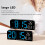 Sveglia digitale blu, grande display LED 12/24H 3