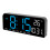 Sveglia digitale blu, grande display LED 12/24H 14
