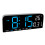 Sveglia digitale blu, grande display LED 12/24H 16