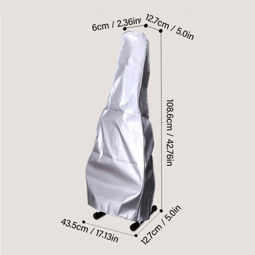 Universal Silver Guitar Dust Cover Sun-Resistant & Waterproof 1