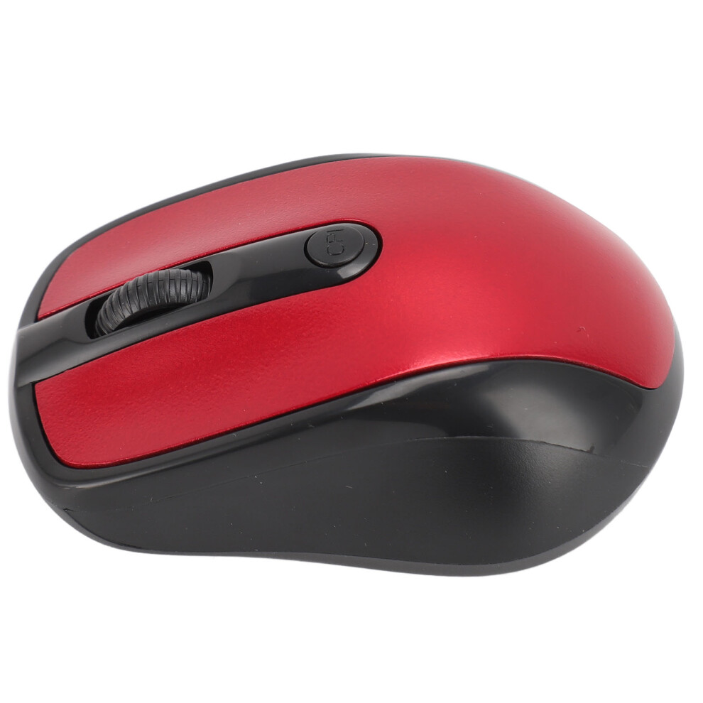 2.4G Wireless Optical Mouse, Ergonomic, High Sensitivity, Red 9491348826260
