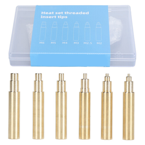 Punte per inserti termici universali in ottone 936 set M2-M6 1