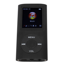 MP3-Player 1,8 Zoll Schwarz 200 mAh USB wiederaufladbar