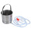 Klistier-Eimer-Set 1,6 L, Edelstahl 14,5  13 cm 1