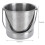 Klistier-Eimer-Set 1,6 L, Edelstahl 14,5  13 cm 2