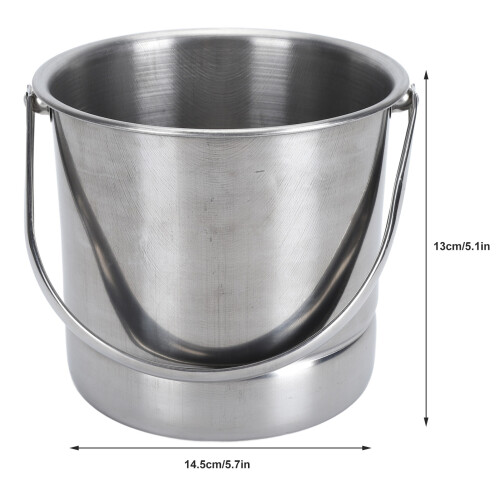 Klistier-Eimer-Set 1,6 L, Edelstahl 14,5  13 cm 1