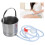 Klistier-Eimer-Set 1,6 L, Edelstahl 14,5  13 cm 16