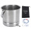 Klistier-Eimer-Set 1,6 L, Edelstahl 14,5  13 cm 3