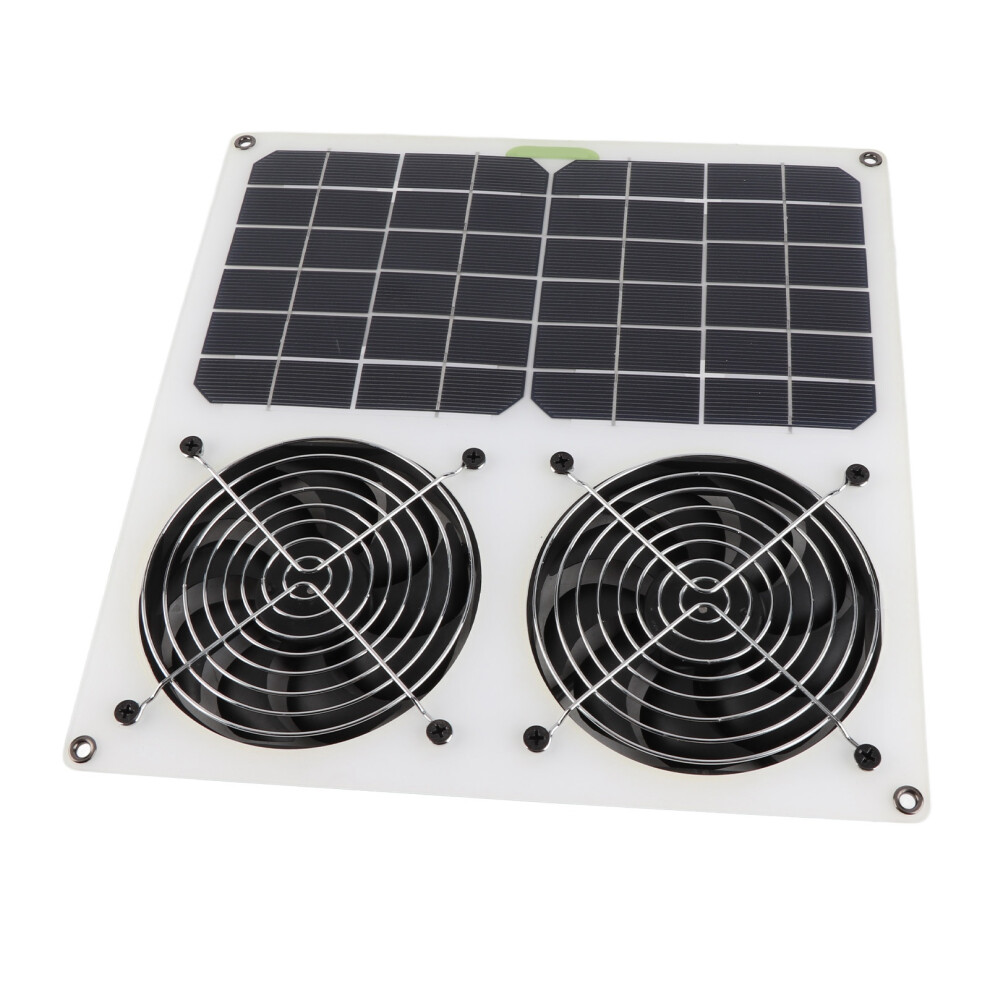 Waterproof 100W Solar Fan 12in Double for Greenhouse and Sheds