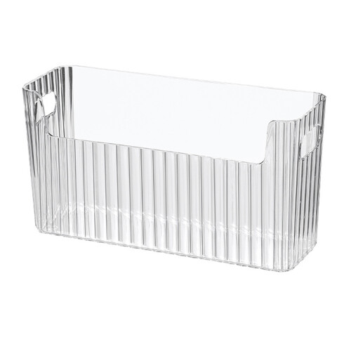 Bacs de rangement transparents, grande capacité, PET clair 1