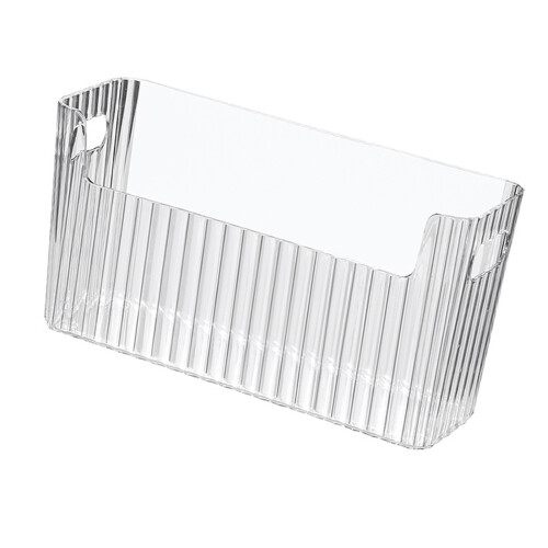 Bacs de rangement transparents, grande capacité, PET clair