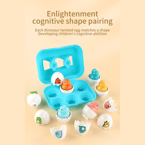 DF35 6-teiliges Eierform-Matching-Spielset, aus Kunststoff 2