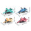 4pcs Alloy Fighter Jet Pull Back Model Toy Set for Kids - Type 2 2