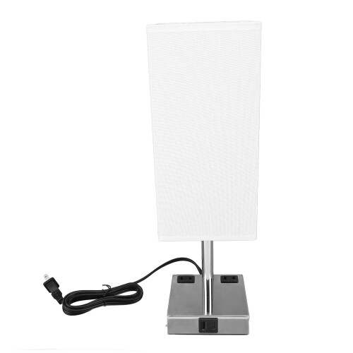USB-Nachttischlampe, E26/E27, Warmweißes Licht, 1x E26-Glühbirne 1