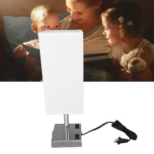 Lámpara de mesita de noche USB 1x E26 Luz cálida 710 g
