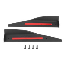 Black Side Skirt Rocker Splitters Diffuser Winglet