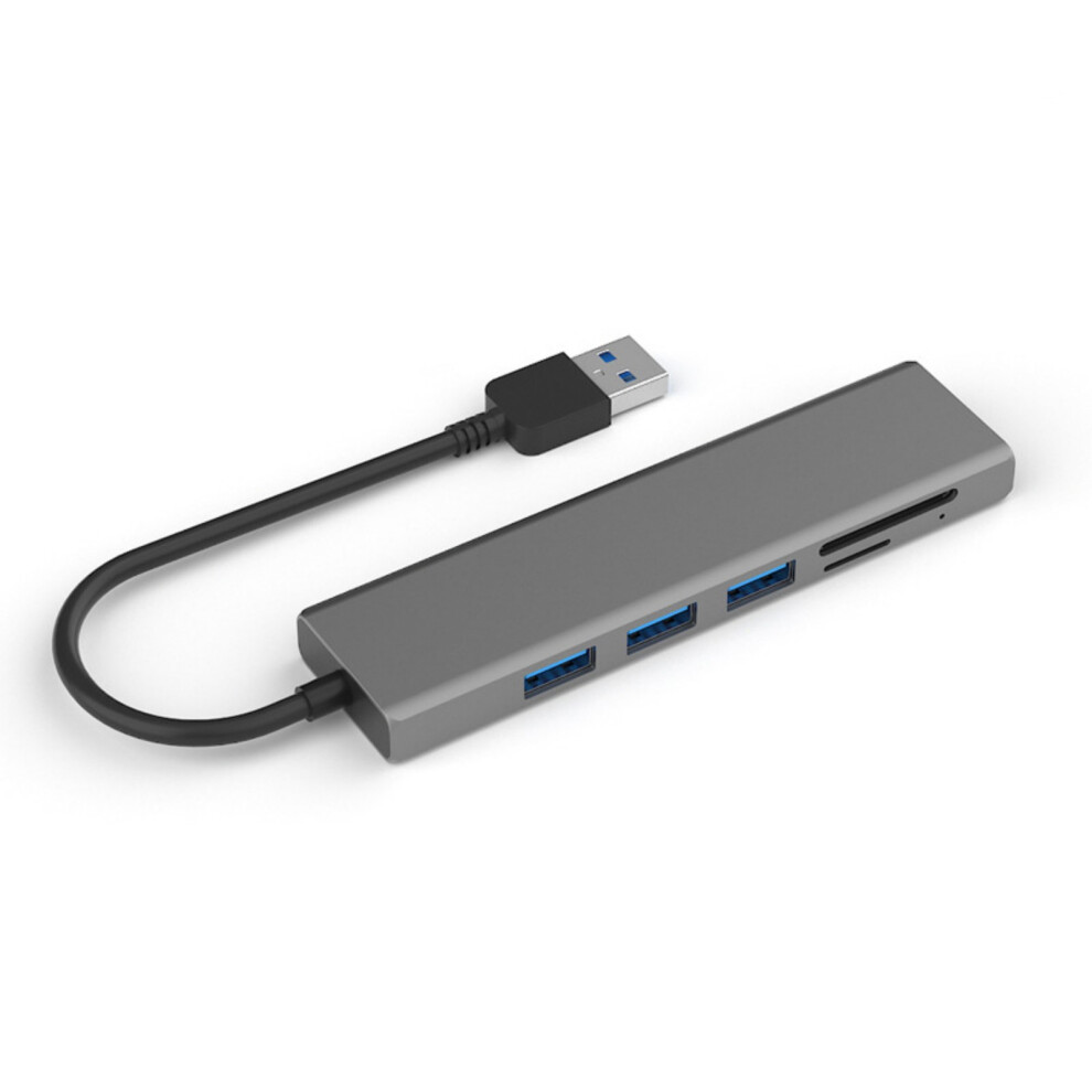 Usb 3.0 Hub Aluminum 4 Port Extender Portable Usb Hub Easy Carry 7627000055576