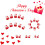 24Pcs Glossy Valentine Design False Nail Full Cover Artificial 5