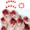 24Pcs Glossy Valentine Design False Nail Full Cover Artificial 4