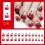 24Pcs Glossy Valentine Design False Nail Full Cover Artificial 2