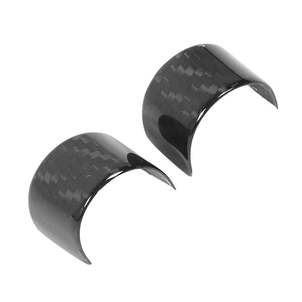 Car Steering Wheel Top Marker Sticker For Fiat 500 2020-2023 Glossy 3K Twill 8131348833875