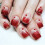 24Pcs Glossy Valentine Design False Nail Full Cover Artificial 1