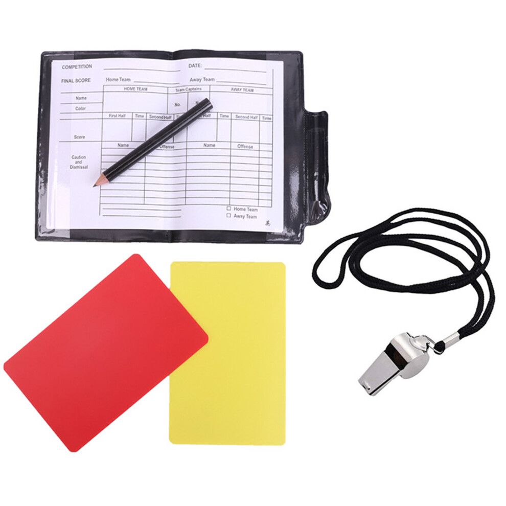 Redness Card With Referee Whistle, Soccer Referee Card Yellow 7627000056788