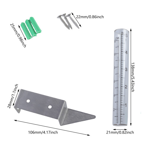 Rain Gauges set Rain Meter for Accurate Precipitation 1
