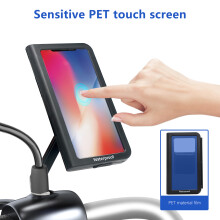 Supporto per telefono nero per moto 4,7-7,0 pollici IP67