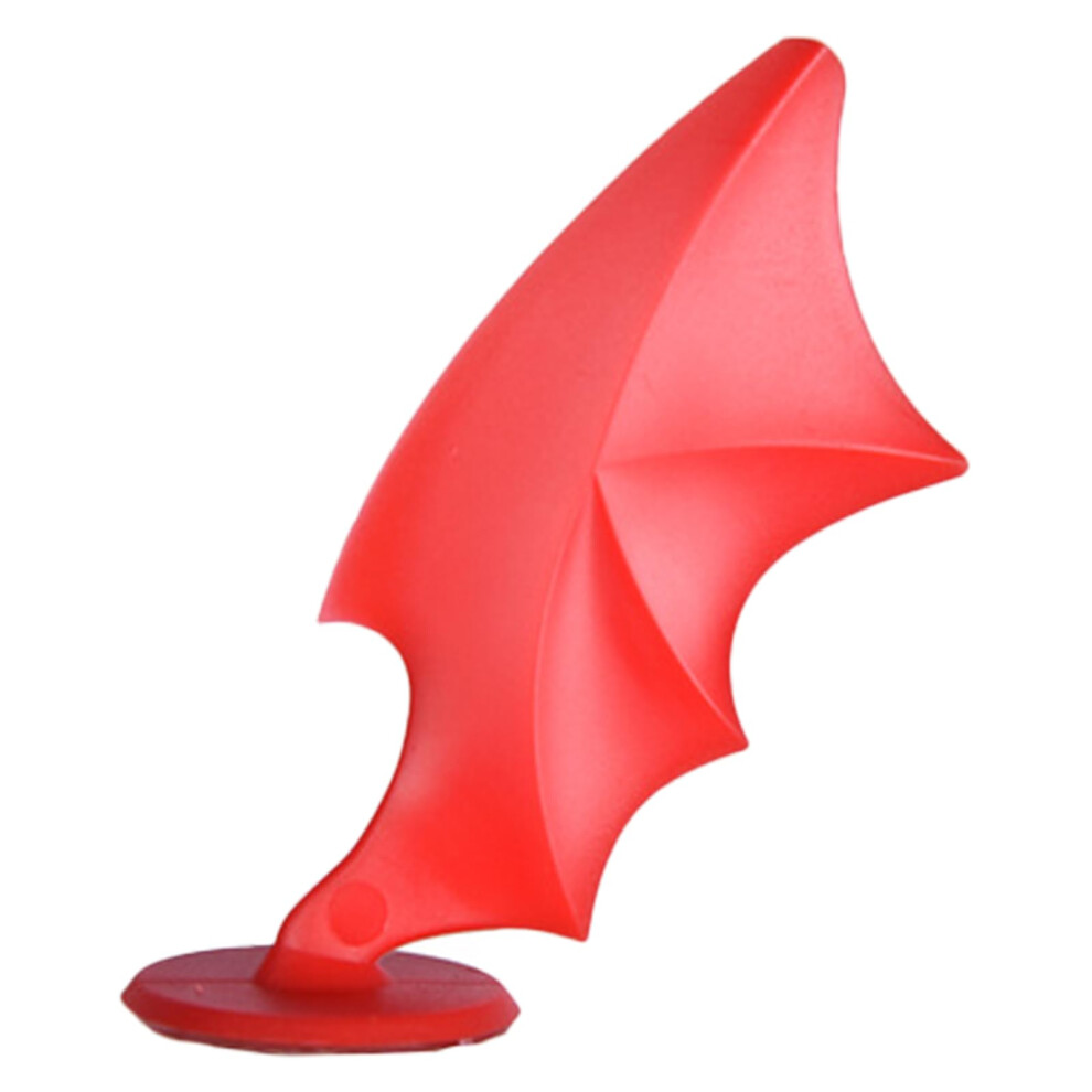 Motorcycle Helmets Decorative Devil Wing Rubber Stick-On Accessories For Bike Motorcyclists, Helmet Styles Enhancements Red 6038364291011