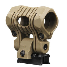 Paintball CS Tactical Helmet Flashlight Holder Mount Quick Release Clamp for Airsoft Helmet Accessories