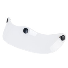 Retro 3 Snaps Motorcycle Helmets Lens Sunvisors Shield Vintage Style Sun Protection for Open Face Helmets White