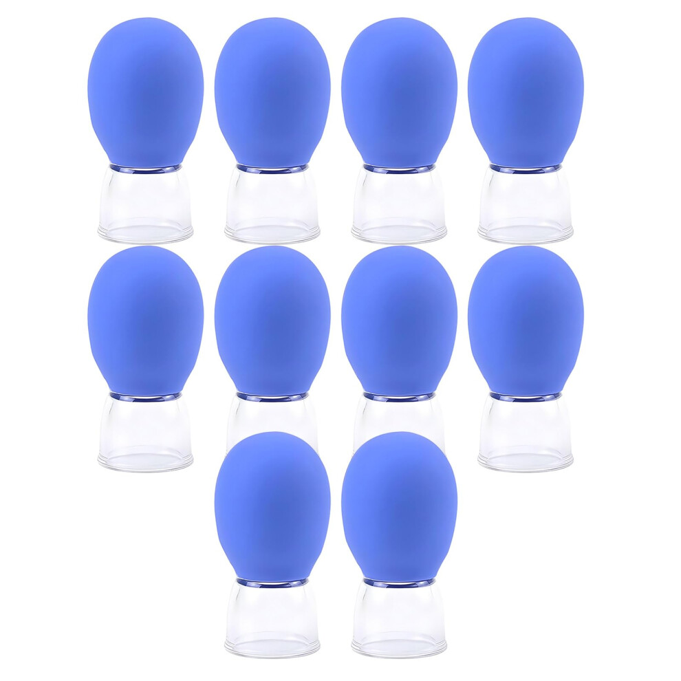 Facials Cupping Cups Set â Vacuum Suction Glass and Silicone Cups for Face, Skin, Back, Shoulder, Muscle Relief