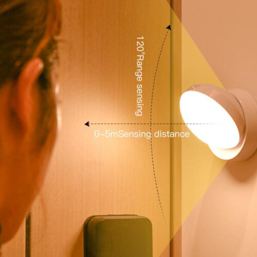 ABS veilleuse LED rotative à 360 400 mAh 3AAA Cool 2