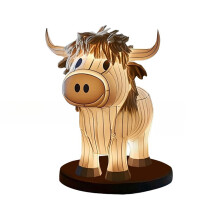 Lámpara de mesa Yak iluminada para escritorio de ternero, decoración para el hogar