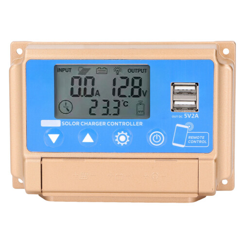 50 A MPPT Solar 12/24 V Auto LCD BT USB 5 V 2 A 1