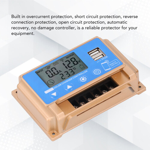 50 A MPPT Solar 12/24 V Auto LCD BT USB 5 V 2 A 2