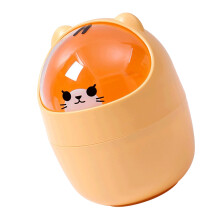 Mini cestino per rifiuti in stile cartone animato - Plastica, 200 g, da tavolo