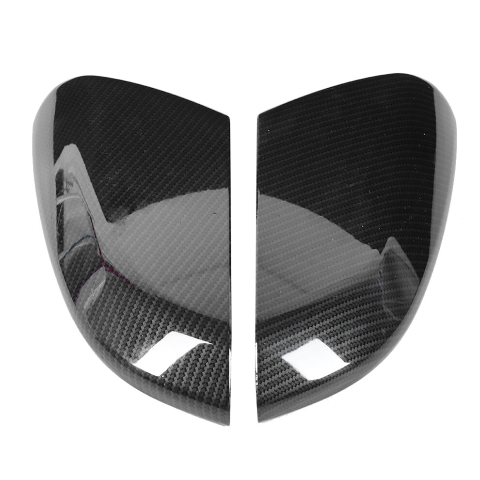 2Pcs Side Rearview Mirror Cover Carbon Fiber Style 8320539081120