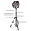 Tripod Dartboard Stand Adjustable Height Stainless 14