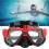 Lunettes de plongée rouges pour caméra d'action avec objectif de 4,0 mm 14