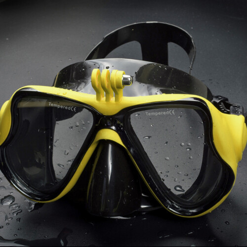 Occhialini da immersione giallo fluorescente lente da 4,0 mm 2