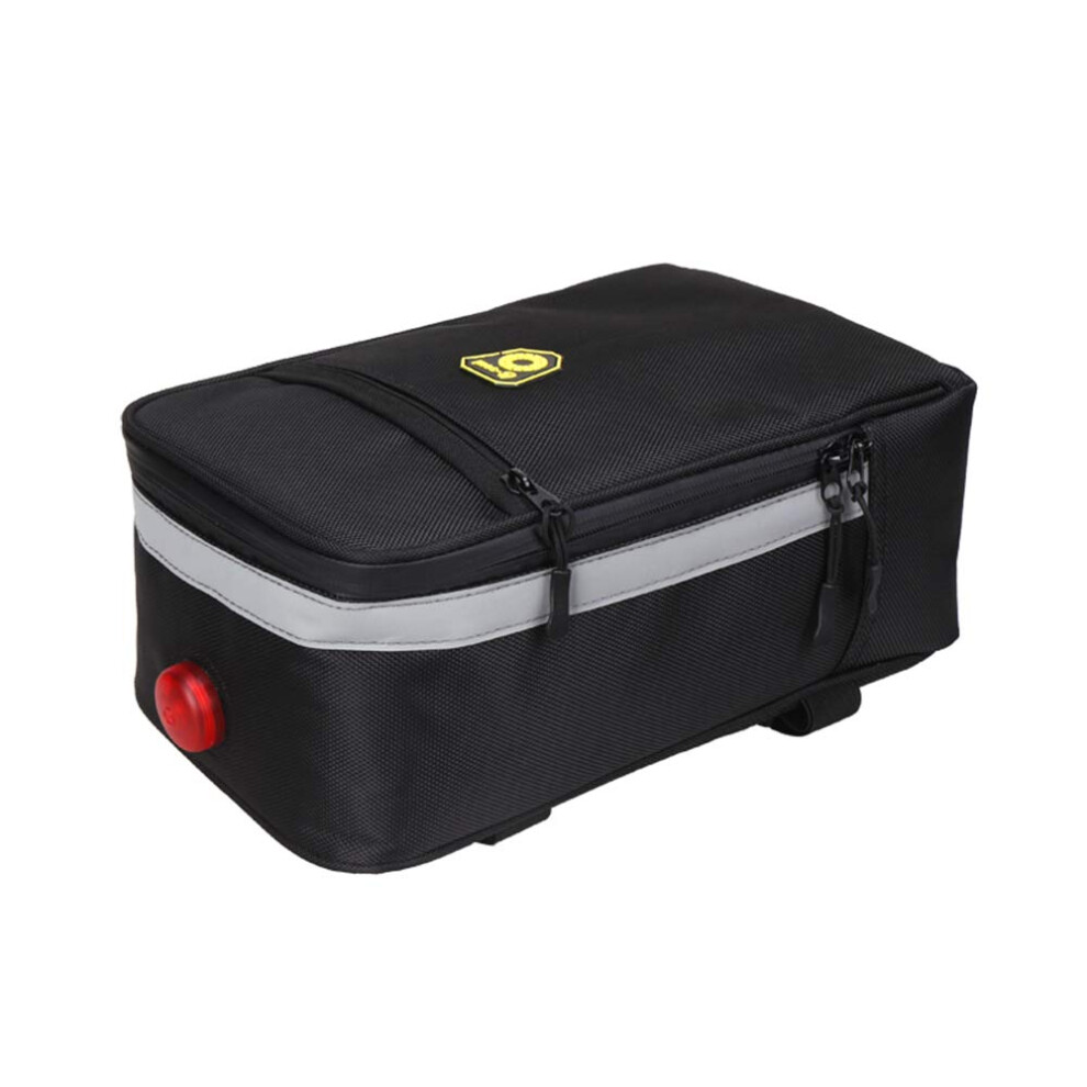 Oxford Fabric Pannier Bag 28X16x11cm For Rear Rack, Quick-Release Design, Reflective Strip, Spacious Storage 9016109767813