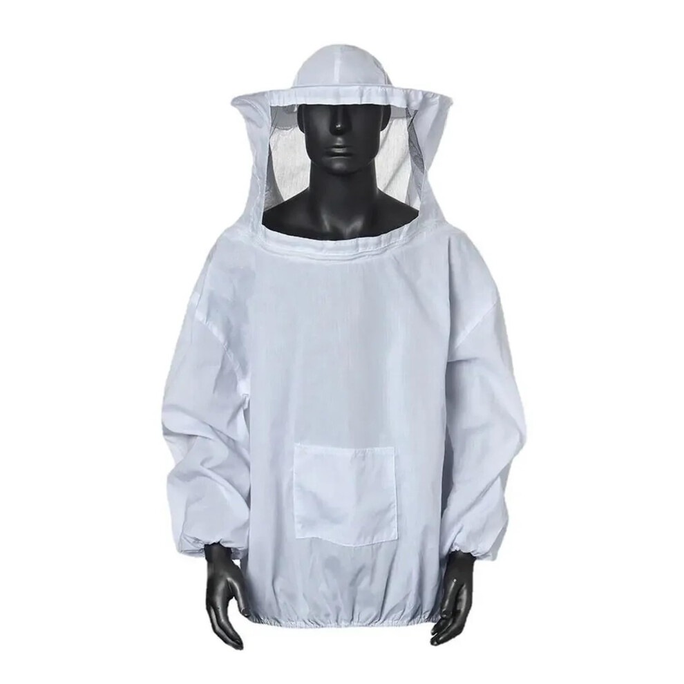 Beekeeping Suit with Hat, Half Jacket Bee Clothes for Honey Farming, Durable Bee-Bite Protection, Lightweight Cotton Material-image-OPC-PKF2MMJ-NEW