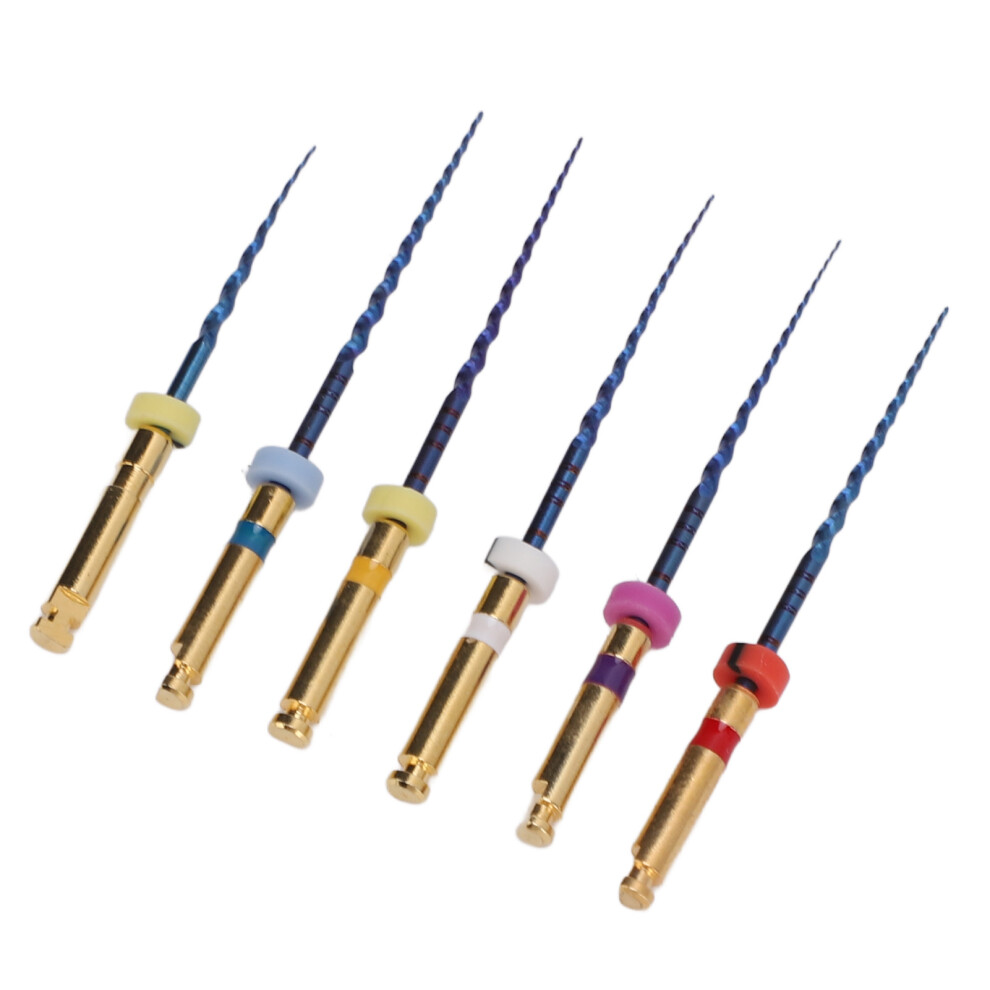 6pcs SX F3 Dental Endo Canal Files 25mm Large Taper Metal Set