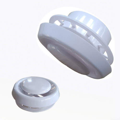 Ceiling Air Vent 6-Inch ABS, Sleek Profile, Compatible With Bathroom Extraction Systems 1