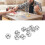 10PCS White Polyhedral Dice - Ideal for Role Playing & Educational Use 15